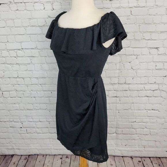 bcbgeneration new Black Sleeveless Floral Mini Dress M - Picture 4 of 7